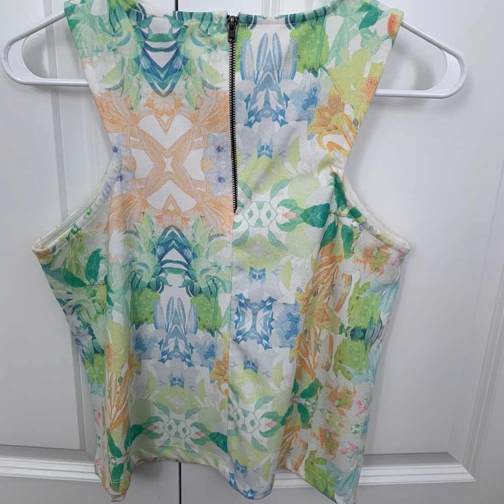 Mango - Patterned Sleeveless Blouse - image 2